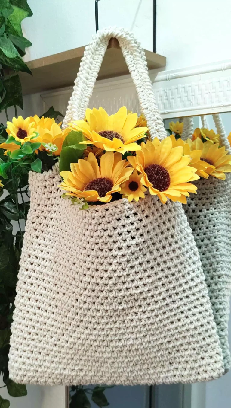 bolsa sacola de croche