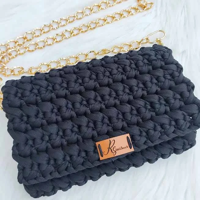 bolsa carteira de croche