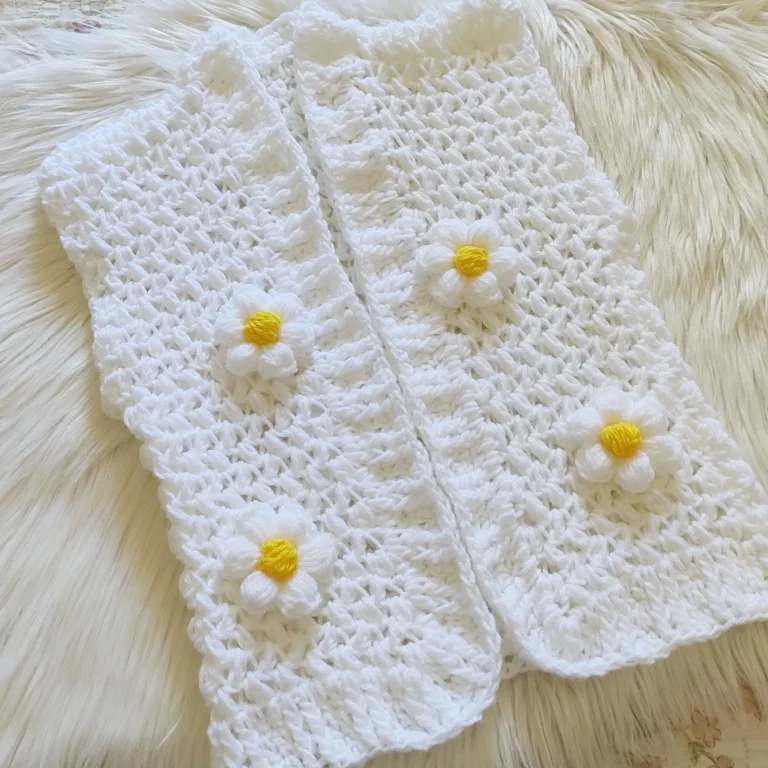 colete de croche infantil